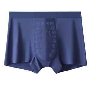 Calzoncillos Boxer Masculinos Cómodos de Modal con Iones Negativos, Antibacterianos, de Tiro Medio, Transpirables y Sin Costuras, Ideales para Trajes de Negocios - Product Image 1