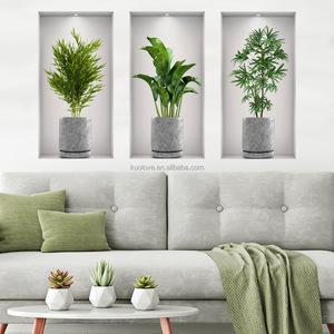 <span class=keywords><strong>Adesivi</strong></span> Murali 3D con <span class=keywords><strong>Piante</strong></span> e Fiori in Vaso, Decorazione Autoadesiva per Soggiorno e Camera <span class=keywords><strong>da</strong></span> Letto - Product Image 3