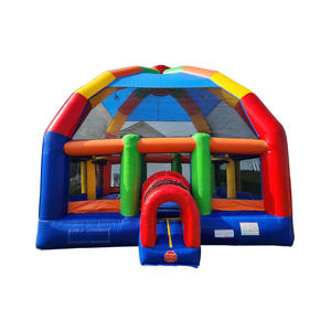 บ้านเด้งดึ๋งยักษ์22FT 22FT มีสีสันบ้านเด้งสีรุ้งพร้อมที่เป่าลม - Product Image 1