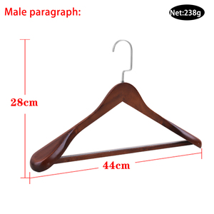 Bán Sỉ Móc Treo Quần Áo Chất Lượng Cao Móc Treo Áo Khoác Bằng Gỗ Màu Trơn Rộng Vai Bằng Gỗ - Product Image 6