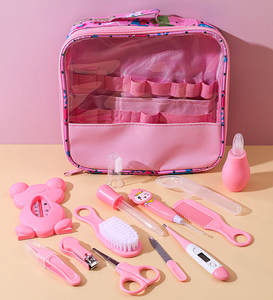 Productos para Bebés, <span class=keywords><strong>Kit</strong></span> de Cuidado para Bebés, Paquete de Cuidado para Recién Nacidos de 13 Piezas con Bolsa, Pinza para Uñas, Cepillo, Termómetro, Traje de Regalo para Recién Nacidos - Product Image 4