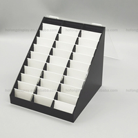 Boîte de rangement acrylique Nail Art Partition anti-poussière Matériau en plexiglas en plastique pour le bureau de détail pour l'affichage des couleurs des ongles