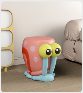 Red <span class=keywords><strong>de</strong></span> Caracol <span class=keywords><strong>de</strong></span> dibujos animados, taburete <span class=keywords><strong>de</strong></span> Zapatos Rojos en la puerta, entrada a casa, niños, lindo vestíbulo creativo, taburete bajo para sentarse - Product Image 5