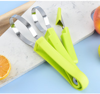3-delige 4-in-1 meloenballetjesvormer van roestvrij staal & plastic, vaatwasserbestendig - fruit- & groentegereedschap