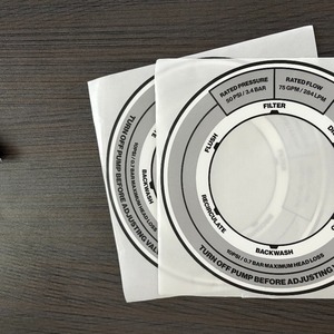 Premium <b>Waterproof</b> Chemical Resistant Industrial Self-Adhesive Sticker <b>Label</b> for Pool Multi-Port Valve & Filter Valve Operation - Product Image 2