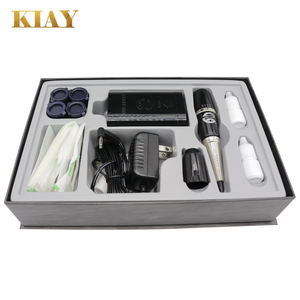 Pistolet de <span class=keywords><strong>tatouage</strong></span> G-9740 en acier inoxydable, machine géante de microblading solaire, outil de maquillage permanent électrique AC 4.5V/1R/3R - Product Image 6