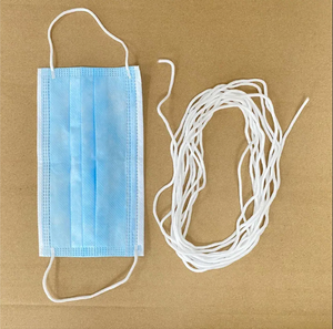 Nhà máy 3mm - 5mm đàn hồi earloop ban nhạc đàn hồi đàn hồi tai Tie dùng một lần Polyester Nylon Spandex earloop - Product Image 2