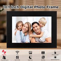 Pantalla IPS de 10,1 pulgadas Marco de foto y video digital Pantalla táctil habilitada para WiFi Formato de audio MP3 de plástico