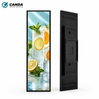 Écran LCD de type barre 23,1 pouces ultra-large étiré pour affichage numérique de texte sur étagères de supermarché et publicité en centre commercial