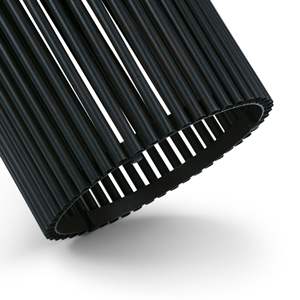 DB Demy Mesa de acento de metal natural/negro y madera para muebles de sala de estar - Product Image 2