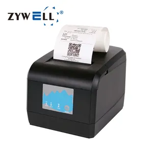 Zywell Pos Machine Usb Ethernet Thermische Bonprinter Zy908 80Mm Opslag Betalingsbewijs Thermische Printer