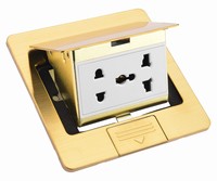JD14 en acier inoxydable Pop-Up Floor Socket Power Box Multi-Standard Socket Hidden Office Hotel Shopping Mall Haute qualité
