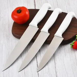 Cuchillo de Chef profesional, cortador de carne afilado de cocina de 6/7/8 pulgadas con mango de acero inoxidable, Material de Metal y acero ecológico