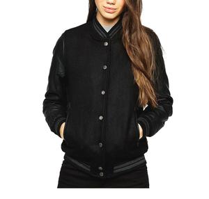 High Quality Women's Winter Satin Varsity <b>Jackets</b> Pakistan Made XL Size <b>Fleece</b> <b>Lining</b> Custom Logo Printed Stand Breathable - Product Image 5