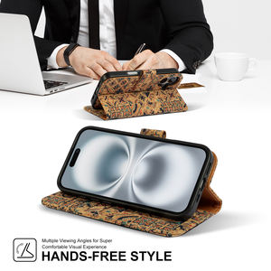 Étui de <span class=keywords><strong>téléphone</strong></span> à chargement sans fil magnétique détachable fleur de liège biodégradable OEM étuis de <span class=keywords><strong>téléphone</strong></span> portable pour iphone 17 Pro Max étui - Product Image 3