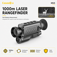 Caméra thermique monoculaire MV3 384x288 avec télémètre laser, WiFi, IP67, enregistrement photo et vidéo pour la chasse et l'observation en extérieur