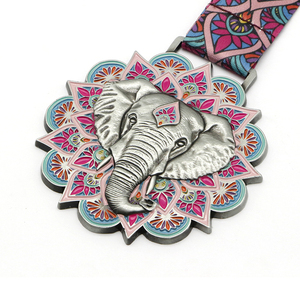 Personalizzato 3D sport animale placcato oro medaglia d'argento virtuale corsa di maratona di carnevale Fiesta sfida Finisher trofei - Product Image 4