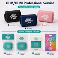 Boîte de rangement multi-usages portable et écologique avec 5 couvercles individuels, organiseur de petites pièces, mini boîte à outils pour les voyages