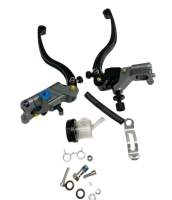 Moto électrique de rue RCS Sport, levier de frein multi-positions en aluminium CNC 7/8'' 22 mm, cylindre maître de frein hydraulique 19