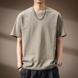 Unisex Người Đàn Ông Của 100% Cotton Rắn Lạm Phá<span class=keywords><strong>t</strong></span> Tracksuit Giản Dị Quá Khsize <span class=keywords><strong>T</strong></span>-Shirt Và Quần Short Thoáng Khí Dệ<span class=keywords><strong>t</strong></span> Kim Dệ<span class=keywords><strong>t</strong></span> 300G Cho Mùa Hè - Product Image 3