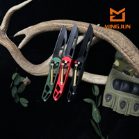 Couteau pliant mécanique d'extérieur, outil EDC multifonction portable, haute dureté pour le camping et la survie en milieu sauvage