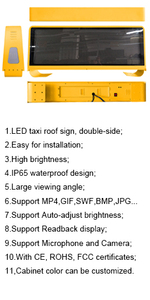 Xe đạp di động xe buýt taxi xe trên mái nhà thông minh Màn hình LED hiển thị cho quảng cáo - Product Image 5