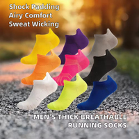 Chaussettes de course tricotées pour hommes, respirantes, à séchage rapide, antibactériennes, pour le sport en plein air