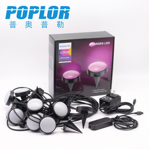 ไฟประดับสวน Poplor แบบ LED Icrgb ปรับความสว่างได้ ควบคุมผ่านแอพ 10 เมตร 15 ดวง กันน้ำ สำหรับตกแต่งภายนอก - Product Image 1