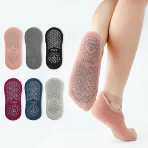 Hot Sale Pilates Ankle Grip Socks Custom Ballet Grip Socks Anti Slip Yoga Socks For Women