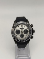 39mm Herren Luxus-Uhr mit Saphirglas, VK63-Uhrwerk, Chronograph, Quarz, Datumsanzeige