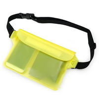 Sac banane étanche en PVC pour téléphone, sac flottant à 3 couches, sac de natation grande taille, sac de taille sous-marin pour sports nautiques
