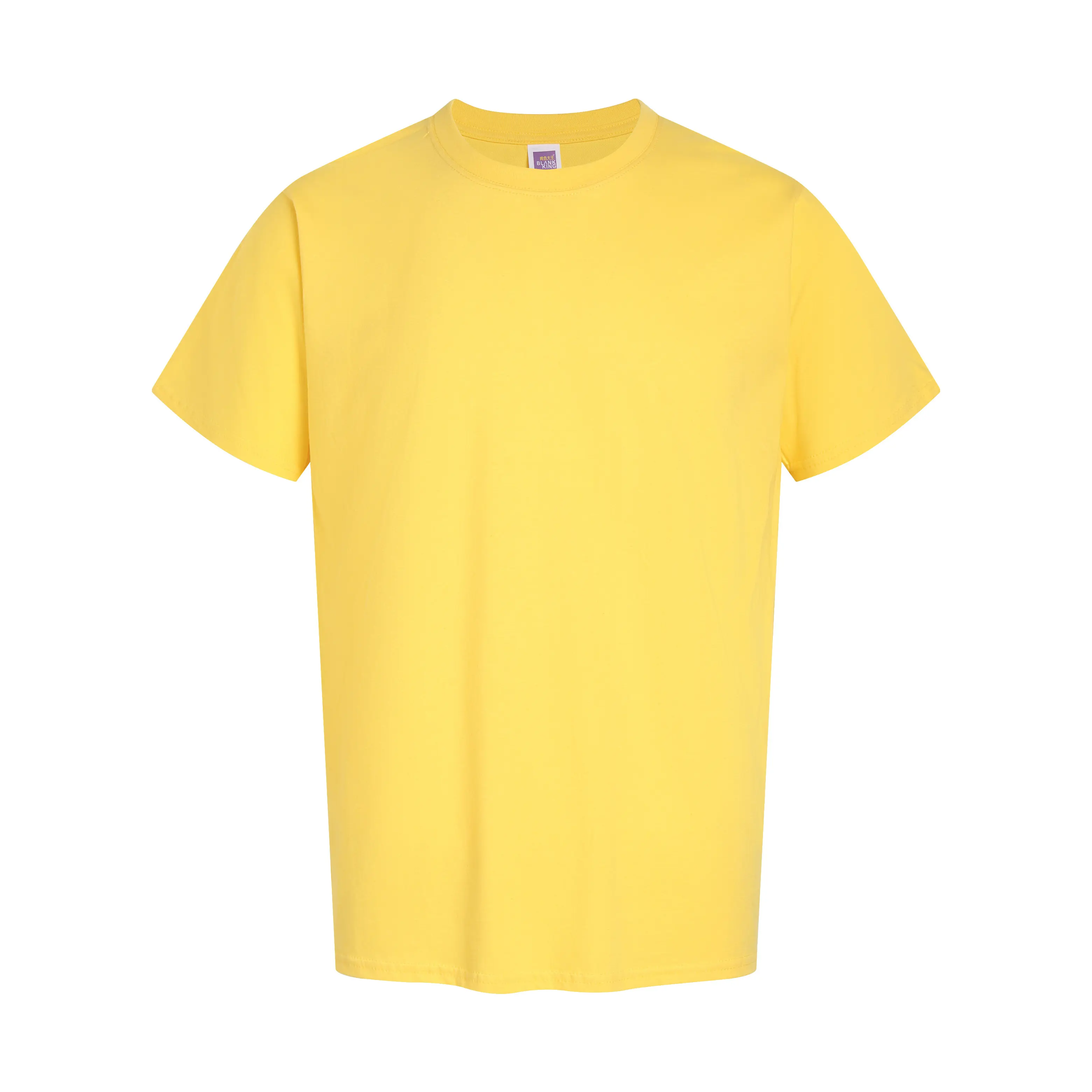 Manufacturer Custom Round Neck T-Shirt Short Sleeve Blank Advertising Summer Basic Casual Couple Plain T-Shirt for Men and Women