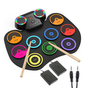 Tambor de Silicona para Enrollar a Mano, Instrumentos Musicales de Percusión, <span class=keywords><strong>Kit</strong></span> de Batería Eléctrica - Product Image 2