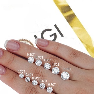 Diamant rond brillant cultivé en laboratoire, diamant non monté, marque <span class=keywords><strong>HUACAN</strong></span>, pierre non montée de Chine pour la fabrication de bijoux, diamants en vrac en gros - Product Image 4