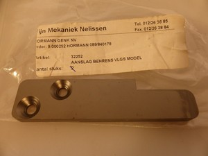 PLC Hrmann Genk NV 9.000252 <strong>HORMANN</strong> 089/840178 32252 AANSLAG BEHRENS VLGS MODEL Warranty Product - Product Image 1