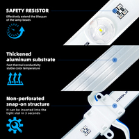 Barre LED rigide 24V à diffusion diffuse, étanche, pour caisson lumineux et éclairage de film souple