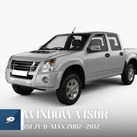 Pare-soleil et pare-pluie MOSUN PMMA pour Isuzu D-max Dmax 2002-2012, déflecteur de fenêtre injecté, protection contre la pluie, pare-vent