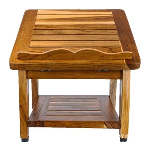 EcoDecors Wooden Double Layer <b>Shelf</b> 7 Lbs Lightweight Kitchen Storage <b>Rack</b> For Seasoning And Recipe Books - Product Image 2