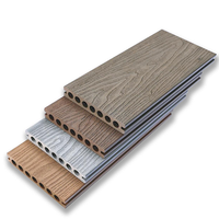 Platelage extérieur durable en WPC, composite solide et résistant aux UV/à la décoloration, avec caractéristique d'étanchéité