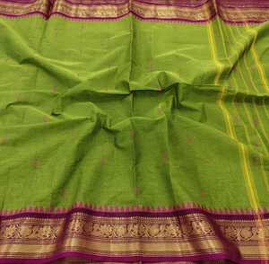 Sari Tradicional Reversible de Algodón KANCHI para Mujer - Ideal para Bodas, Fiestas y Diwali, Largo hasta el Suelo - Product Image 6