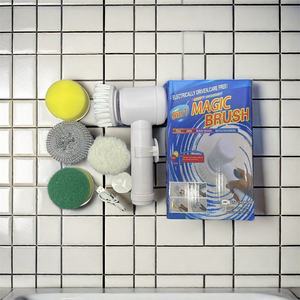 Automatische Elektrische Reinigungsbürste Power <span class=keywords><strong>Scrubber</strong></span> Badezimmer-Schrubber Elektrischer Rotationsschrubber Elektrische Spülbürste - Product Image 3