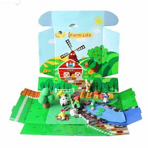 2023 juguetes Magic Light Clay 18 colores Farm Life Theme espuma arcilla No-Bake modelo moldeado esculpir manualidades Playdough Slime - Product Image 5