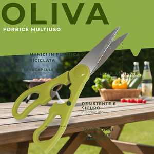 Olive Line forbici da cucina lama in acciaio inox e manico in plastica per il taglio all'aperto - Product Image 3