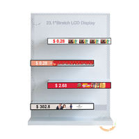 Ecrans LCD larges Ecran publicitaire Barre extensible de 16.4 pouces Écran LCD pour kiosques publicitaires de supermarché Signalisation numérique