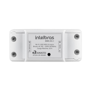 Izy Smart Wi-Fi contrôleur de charge commutateur EWS 201 <span class=keywords><strong>E</strong></span> Branco Intelbras ABS matériel commutateurs muraux courant Max 10A tension Max 250V - Product Image 1
