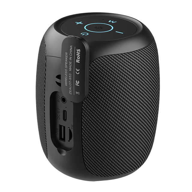 Cheap 2000mAh Capacity Wireless Speaker 10W Portable bluetooth Speaker Zealot S53