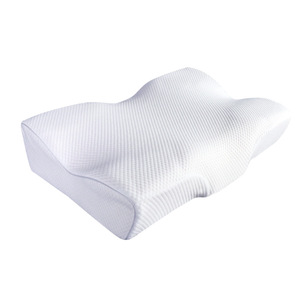 Custom Shape Super Quality Premium Ergonomic Neck Cervical Orthopedic Memory Foam <b>Pillow</b> With Natural Hypoallergenic Cover - Product Image 1