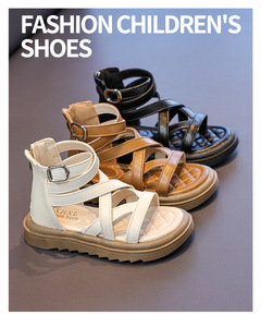 Nuovi Sandali Romani Estivi per Bambine, Scarpe da Principessa per Bambine, Suola Morbida, Casual, da Spiaggia, Leggeri e Traspiranti - Product Image 2