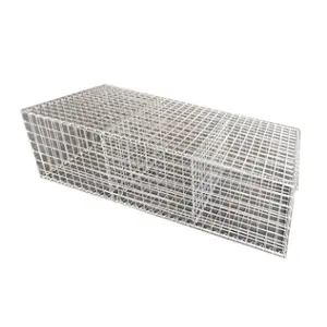 Galvanized welded wire mesh gabion box for building garden soil and stone blocking