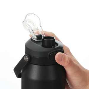 Hot bán tùy chỉnh thép không gỉ kim loại cách điện phòng tập thể dục thể thao nước nóng uống chai chân không du lịch Bình - Product Image 5